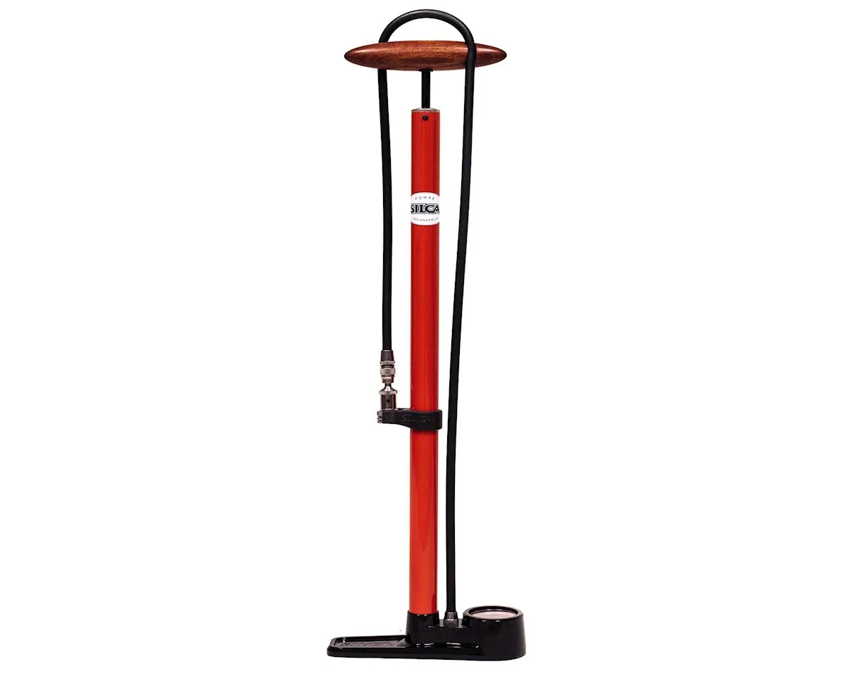 Silca Pista Floor Pump (Red)